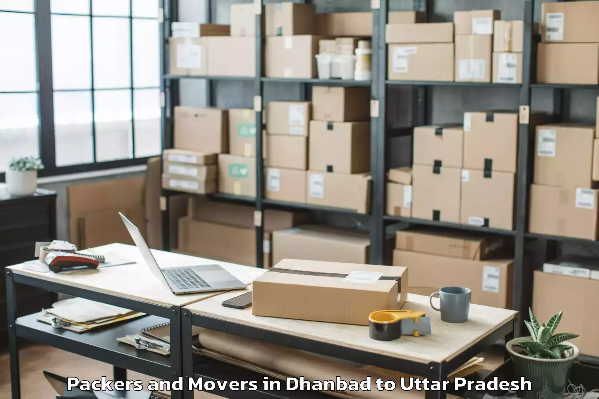 Dhanbad to Jarwal Packers And Movers